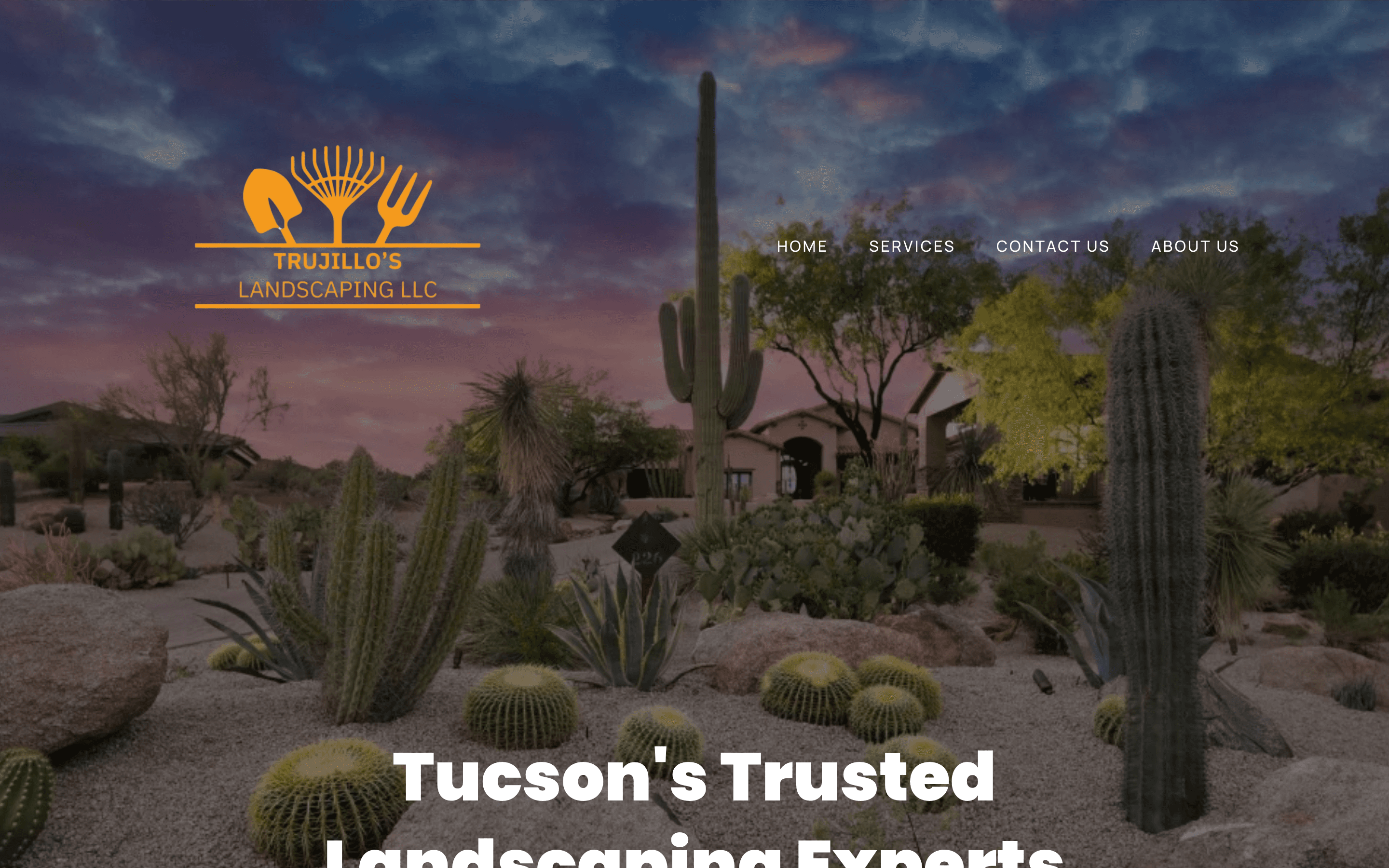 Live website we built for Trujillo's Landscaping